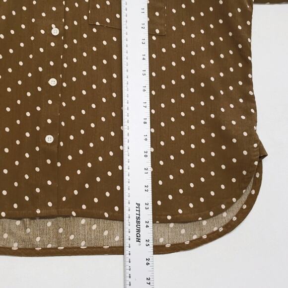 Madewell Daily Shirt in Dot Print Women's Size Small Oversized - Picture 9 of 13